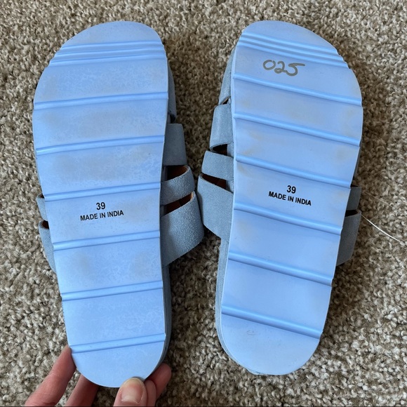 NEW Free People Sunday Season Mule Blue 8.5 - Picture 9 of 11